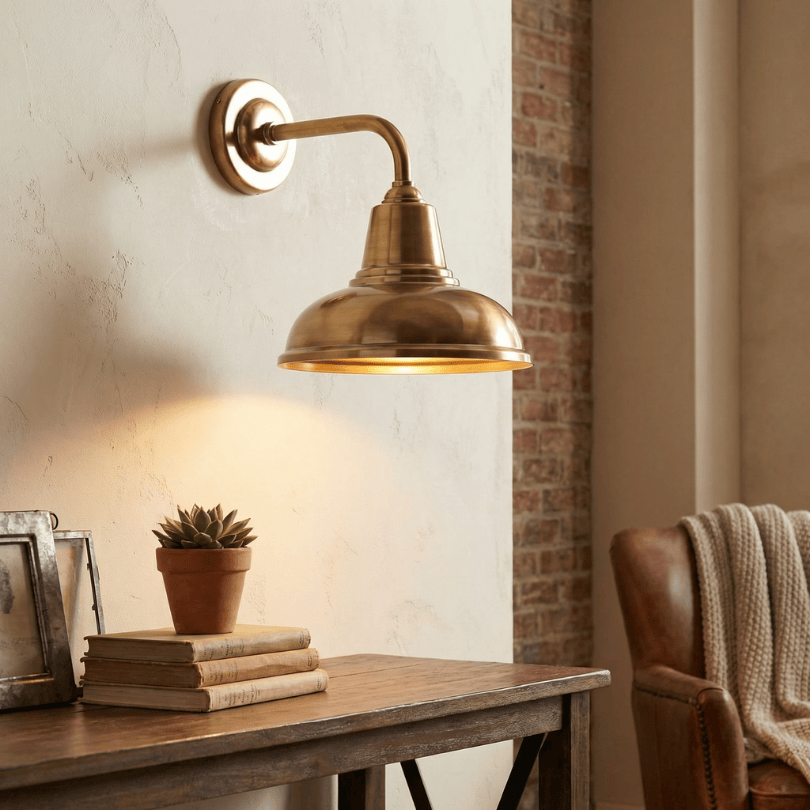 Seabrook Wall Light Antique Brass ELPIM52252AB - lifestyle