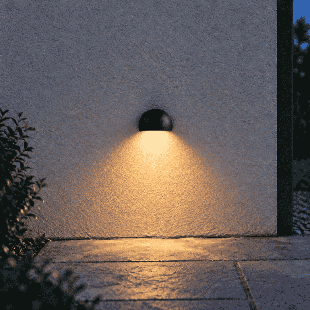HV3286T-BLK-12V Serres Black LED Wall Light - lifestyle