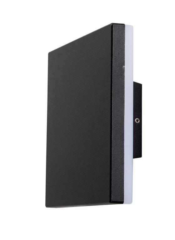 Fiorentino Shanto Square Wall Light - Black - 4000K