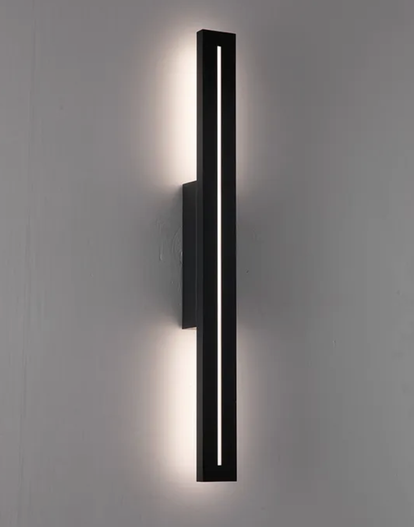 Edgar Linear Wall Light- black small