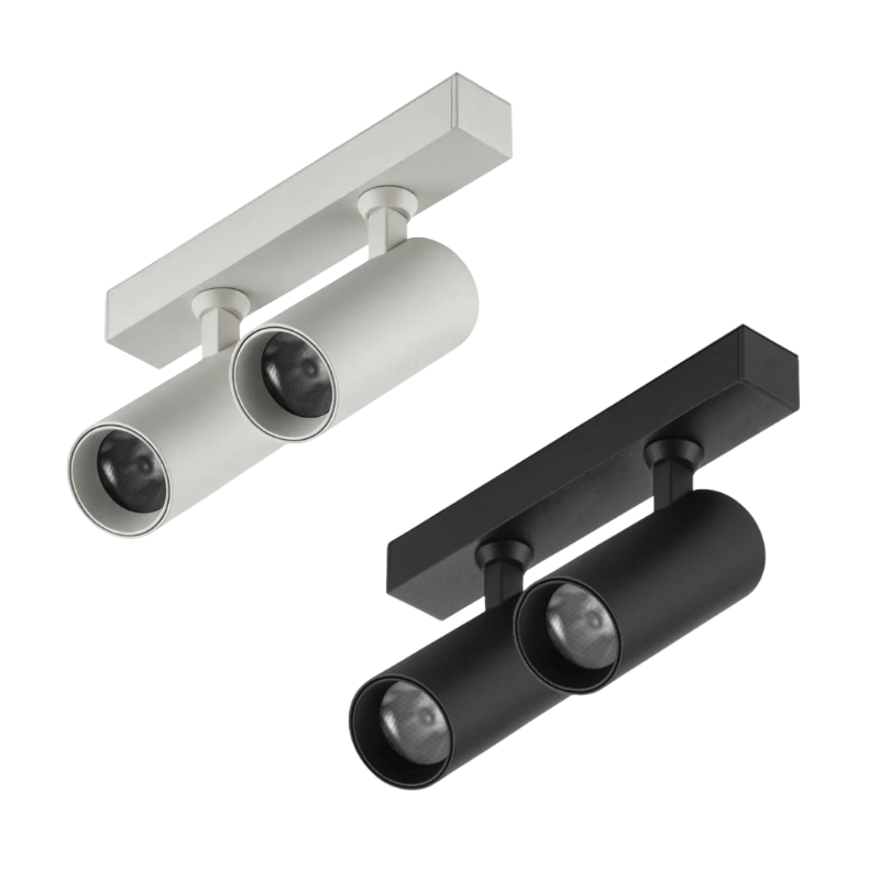 Magnetic Track Spot 35 Double adjustable spotlight head - Black or White - group 