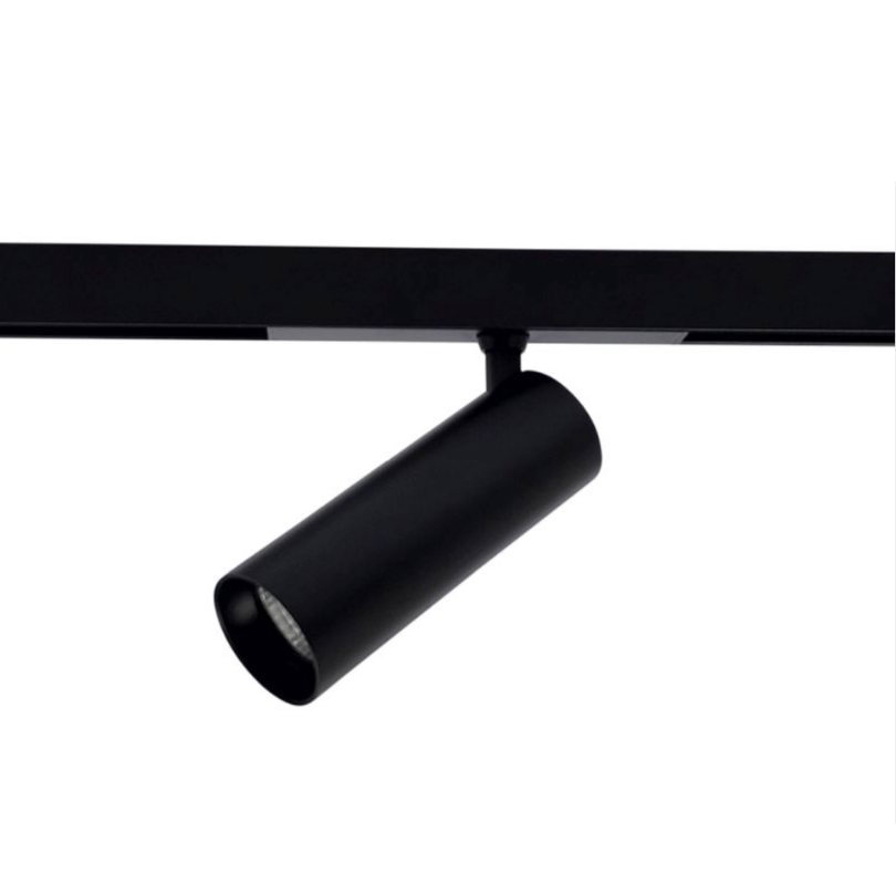 Magnetic Track black 1m Length  - with light 