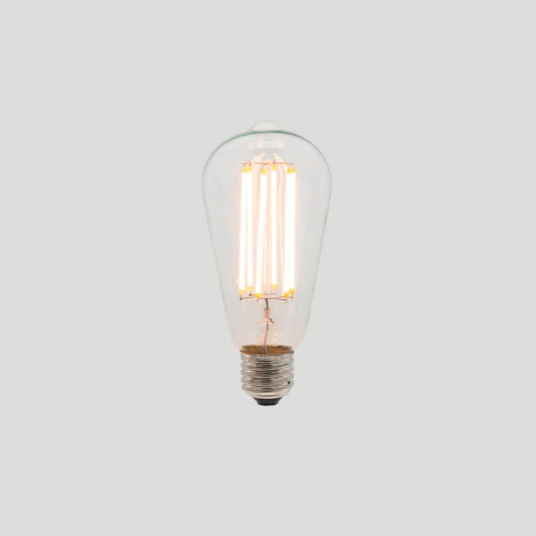 Vintage LED ST64 Pear Clear 2200K E27 Dimmable LED Globe