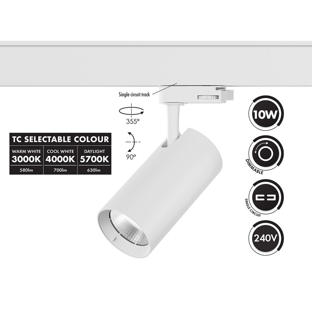 Sunny SAL Unitrek 15W Track Spotlight Data Sheet