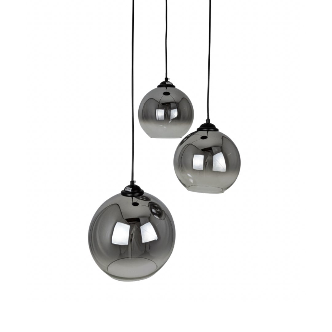 Studio II 3LT Cord Drop Smoke Pendant - close up 