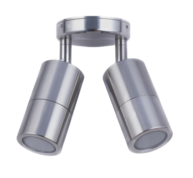 CLA PG2AT - Titanium Twin Spotlight - 2 x GU10 
