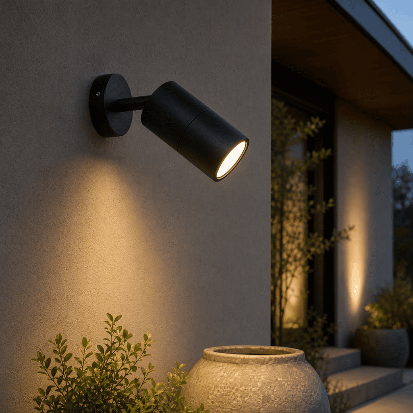 HV1227-GU10T-Blk Tivah Adjustable Spot Ext Light - lifesytle
