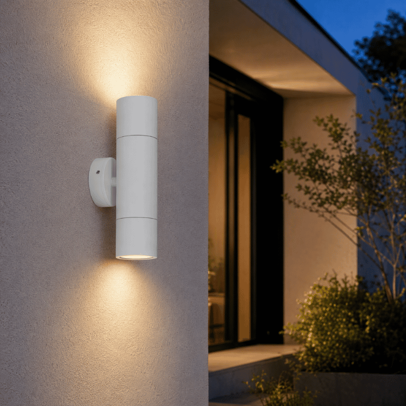 HV1037-GU10T-Wht Tivah Up / down Ext light - lifestyle
