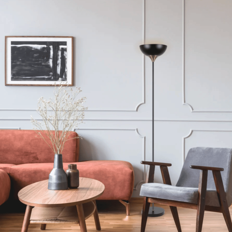 Progetto Black Uplighter Lamp  - lifestyle 2