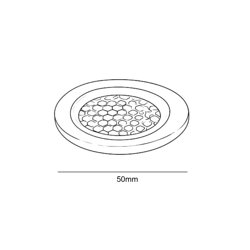 Cluster Small Inground Uplighter - dimensions 
