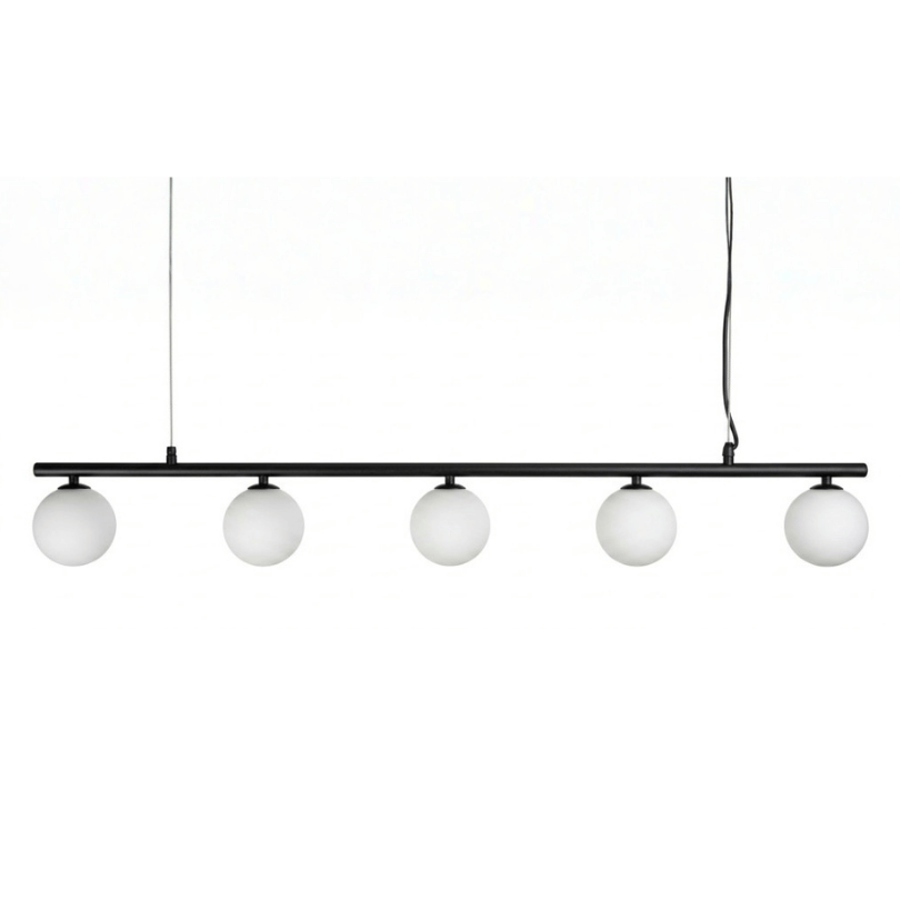 Burness Black 5 Light Bar Pendant 