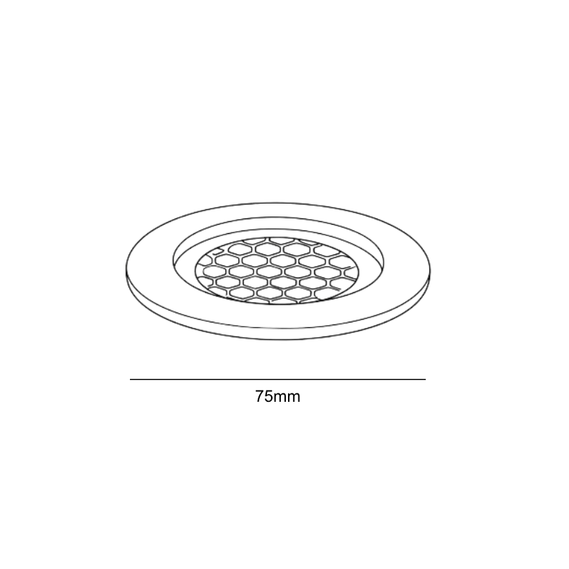 Cluster Medium Inground Uplighter - dimensions