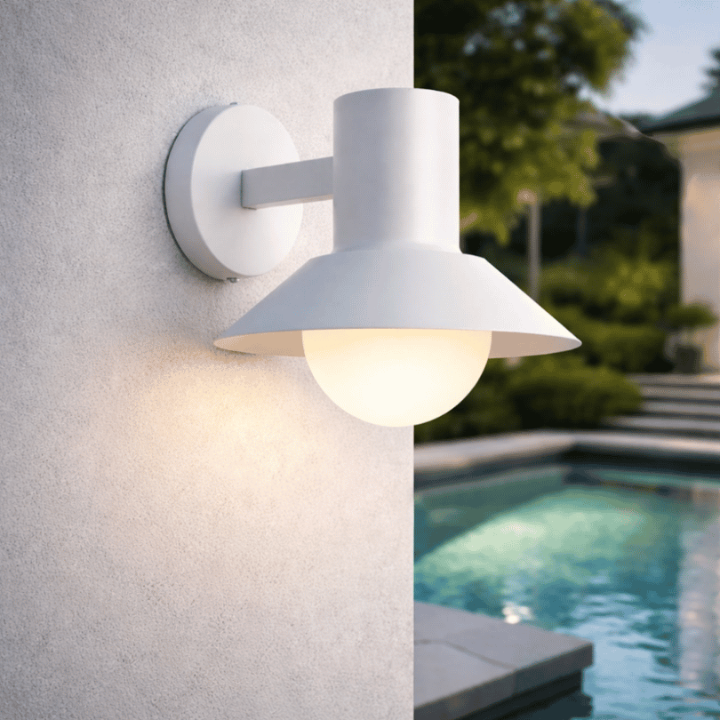Delore Wall Light - white lifestyle