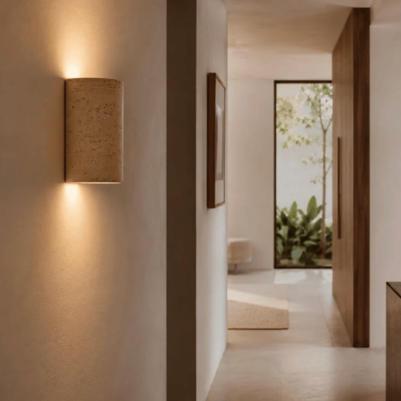 Etruso Travertine Wall Light IP20 - GU10 - lifestyle 2 