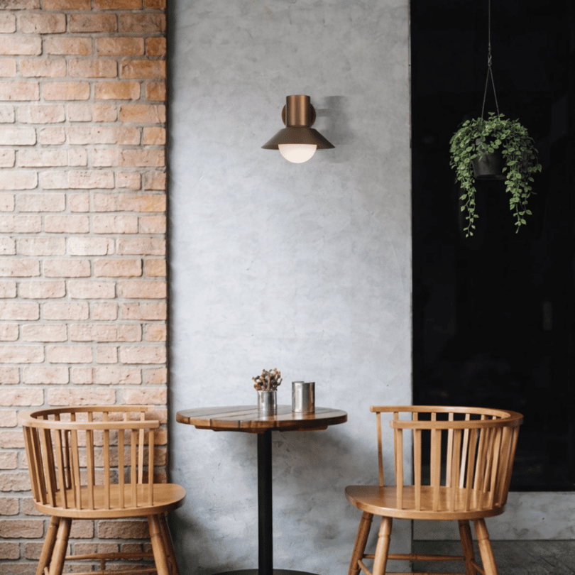 Delore Wall Light - brass lifestyle