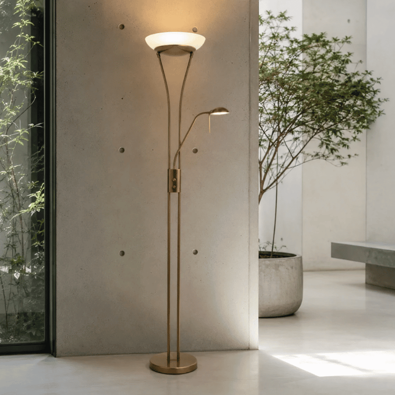 Reed Ant Brass LED Mother & Child UpLighter LL-LED-01AB - lifestyle 1
