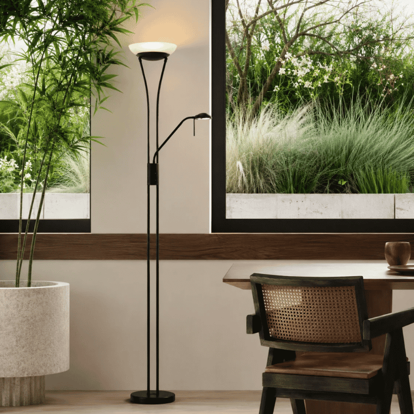 Reed Black LED Mother & Child UpLighter LL-LED-01B - lifestyle 2
