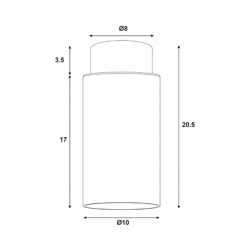 Nina DIY White / Timber OL2420 - dimensions
