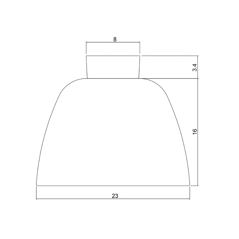 Tommy White DIY Light - dimensions