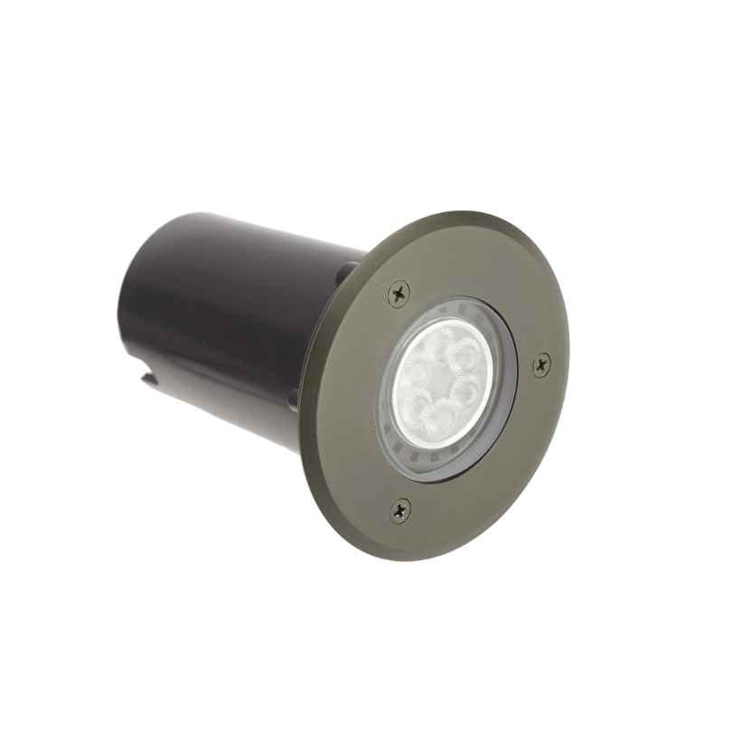 Gatt Antique Bronze Inground Light - side
