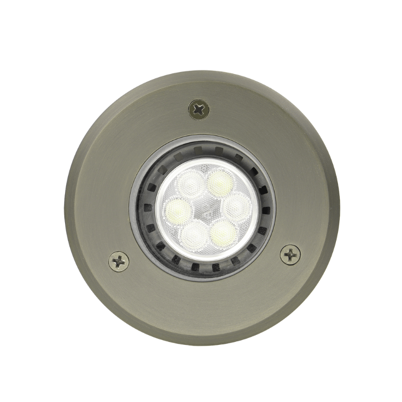 Gatt Antique Bronze Inground Light - front
