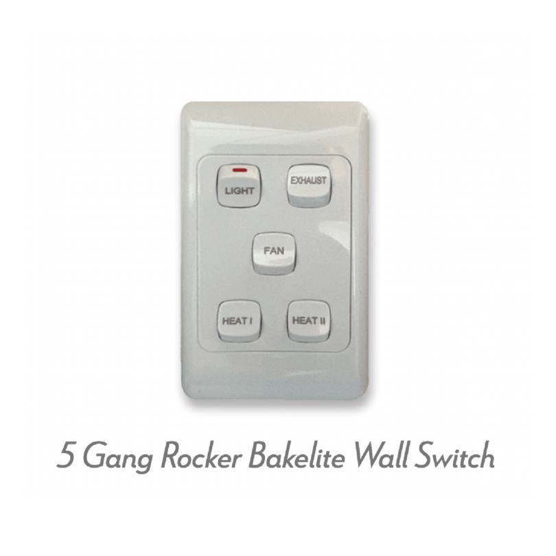 Tropix 4in1 Bathroom Heater - 2 Colours - wall switch
