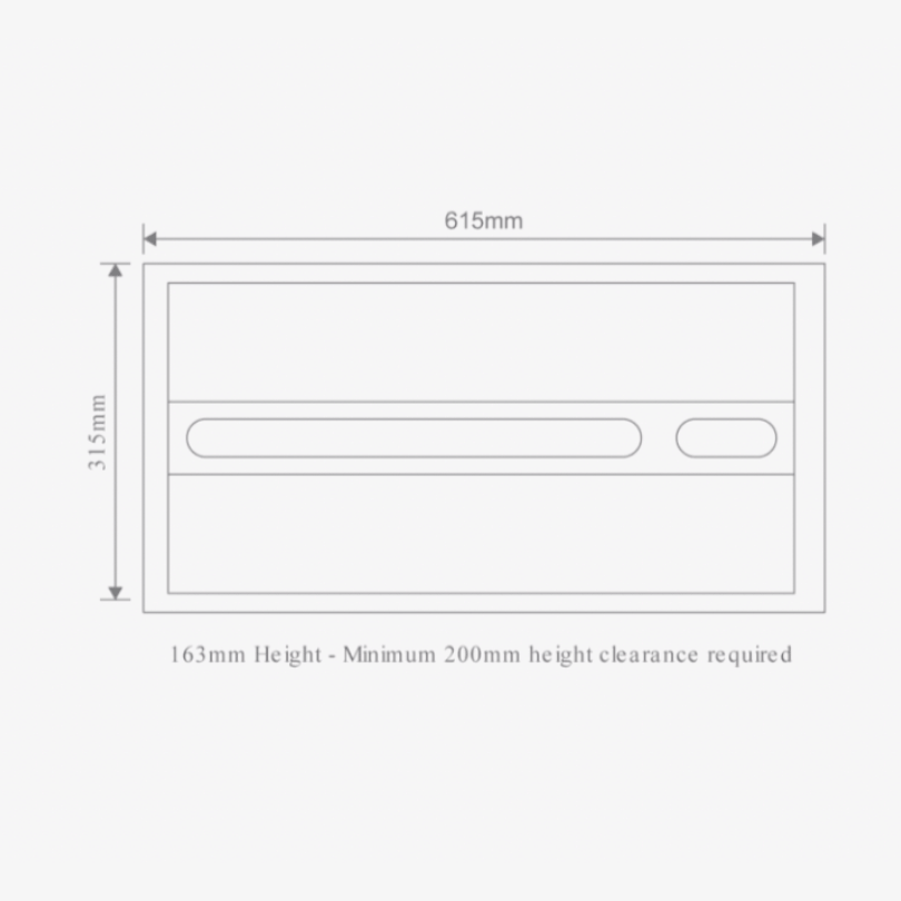 Airsway 6in1 Bathroom Heater - 2 Colours - dimensions