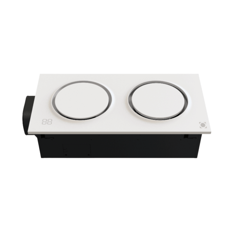 Infinity White Bathroom Heater 56010 - side