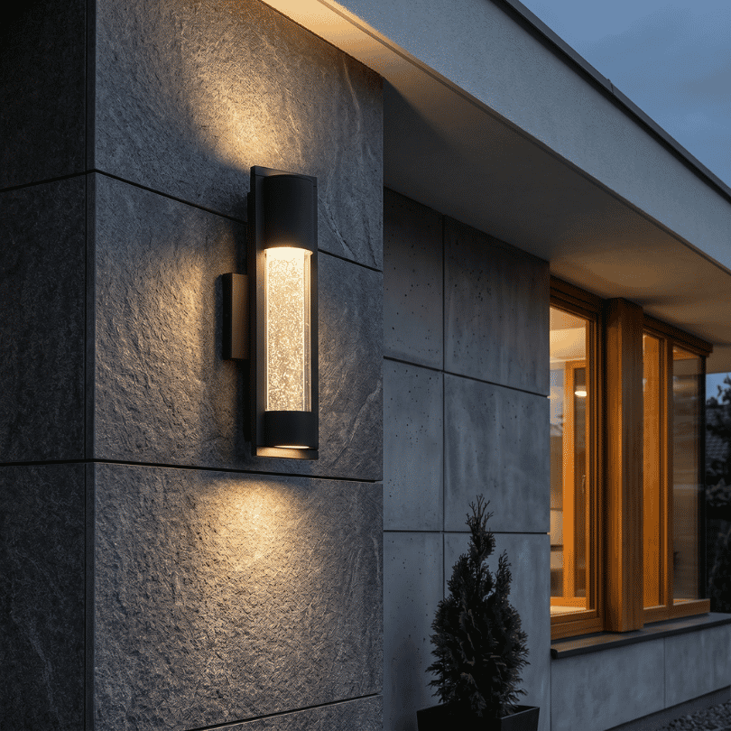 Marburg Black Wall Light IP44 - GU-10 - lifestyle