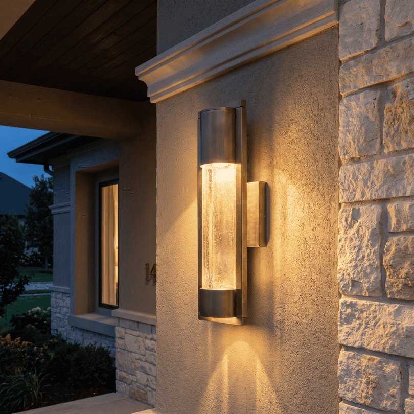 Marburg Aged Brass Wall Light IP44 - GU-10 - lifestyle