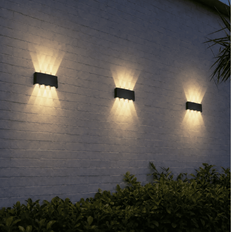 Eyvor 8LT Up/Down Light Black CCT, IP65- lifestyle
