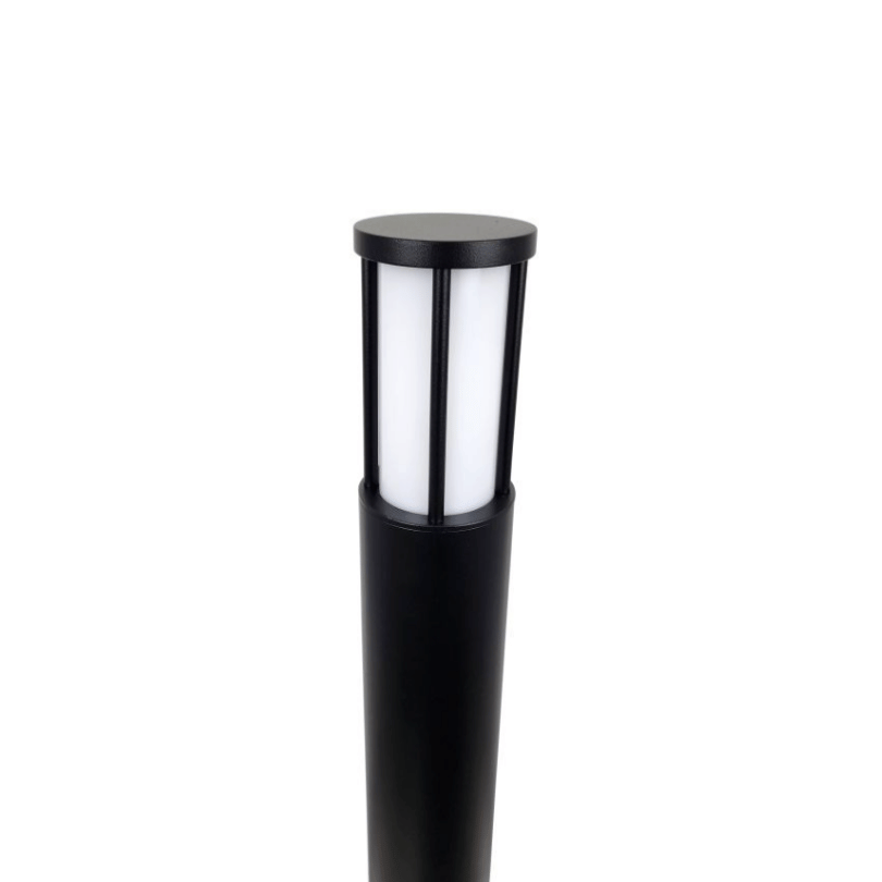 Jaki II Black LED Bollard - 12VDC - 3000K - top