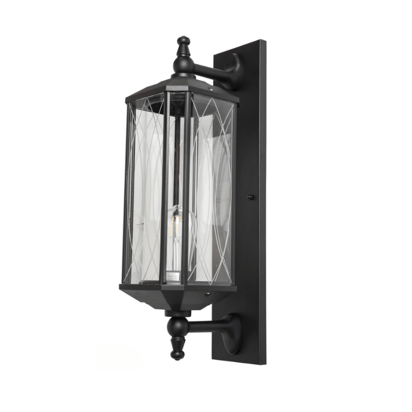 Panama Black Exterior Wall Light