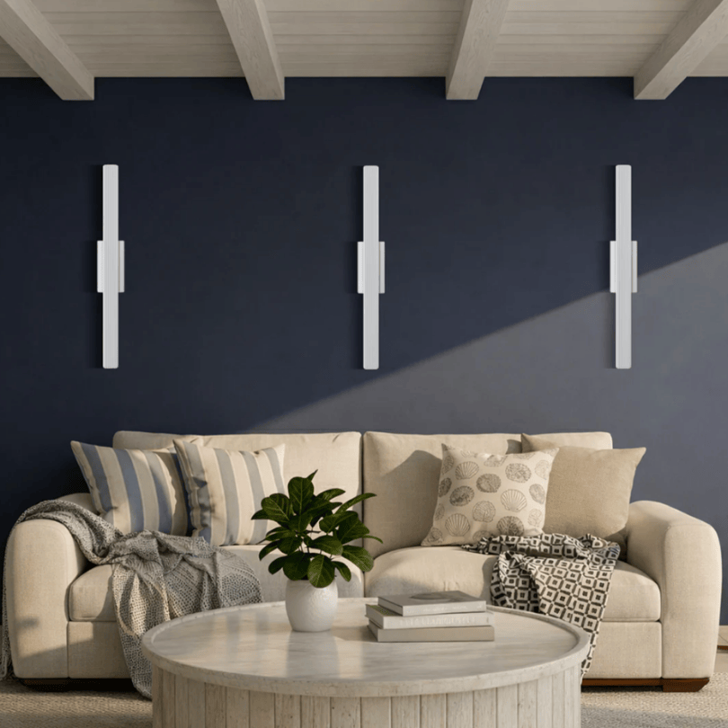 Ostel 1 Exterior Wall Light White OSTEL EX1-WH - lifestyle