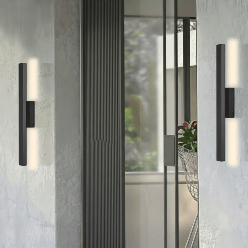 Ostel 1 Exterior Wall Light Black OSTEL EX1-BK - lifestyle