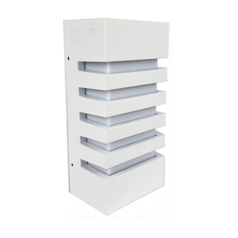 Leyden White Bunker Light  IP54 - AE-4104WHT -front