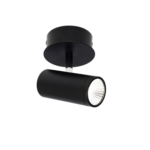 Urban 1 Light Black Spotlight - Cougar