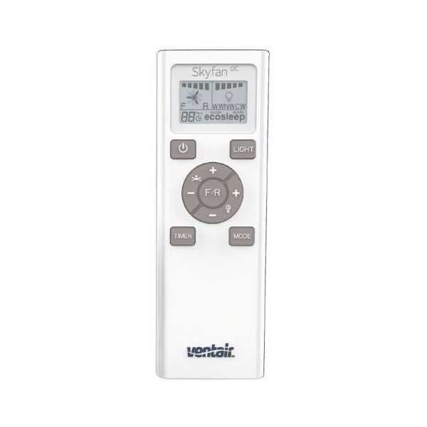 Ventair Skyfan DC Black with LED Light Ceiling Fan - Remote control
