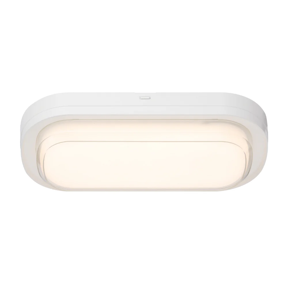 Viggo White Oval 16w LED Bunker IP65