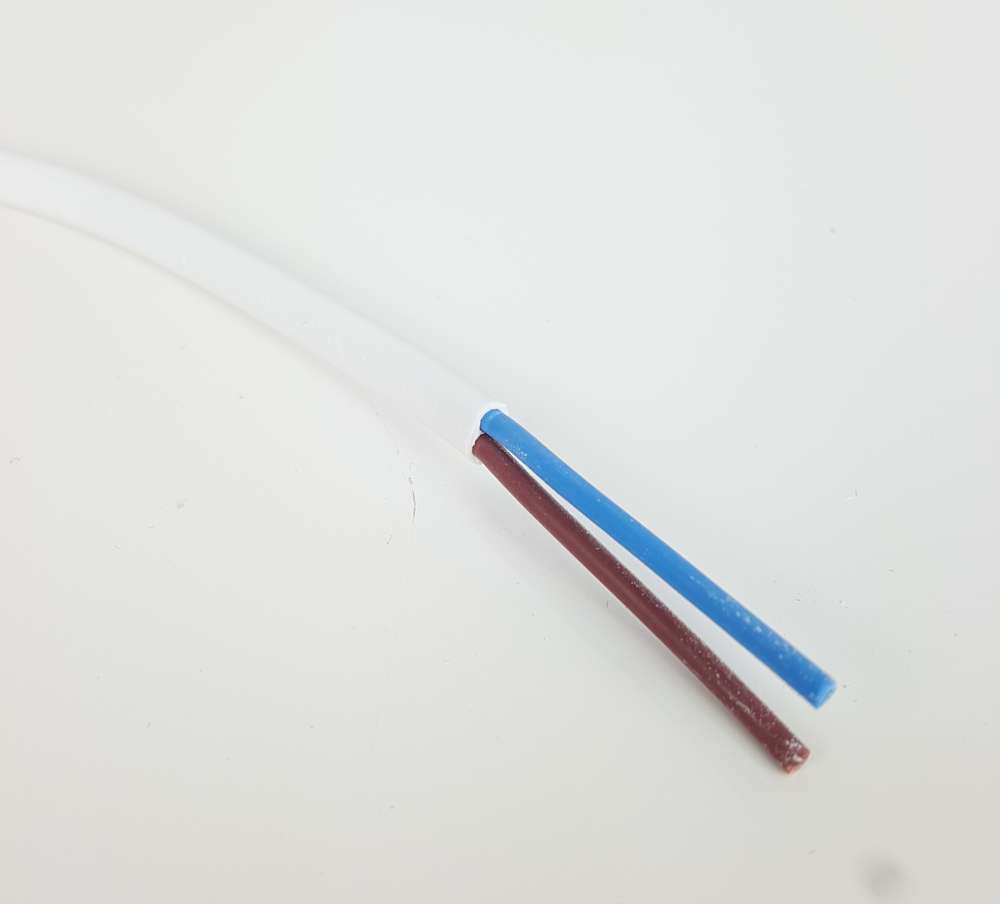 2 Core White Lighting Cable