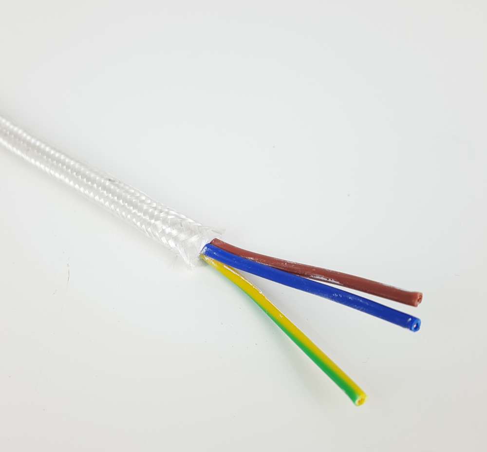 3 Core - White Cloth Lighting Cable
