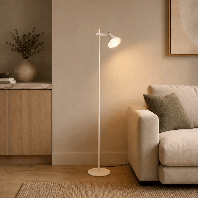 Rosner White Floor Lamp - lifestyle
