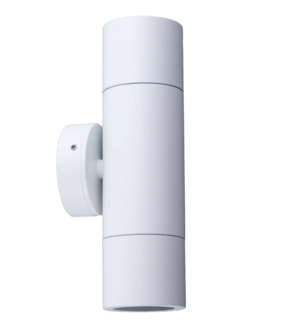 CLA PGUDWH - White Up / Down Pillar Light - 2 x GU10 