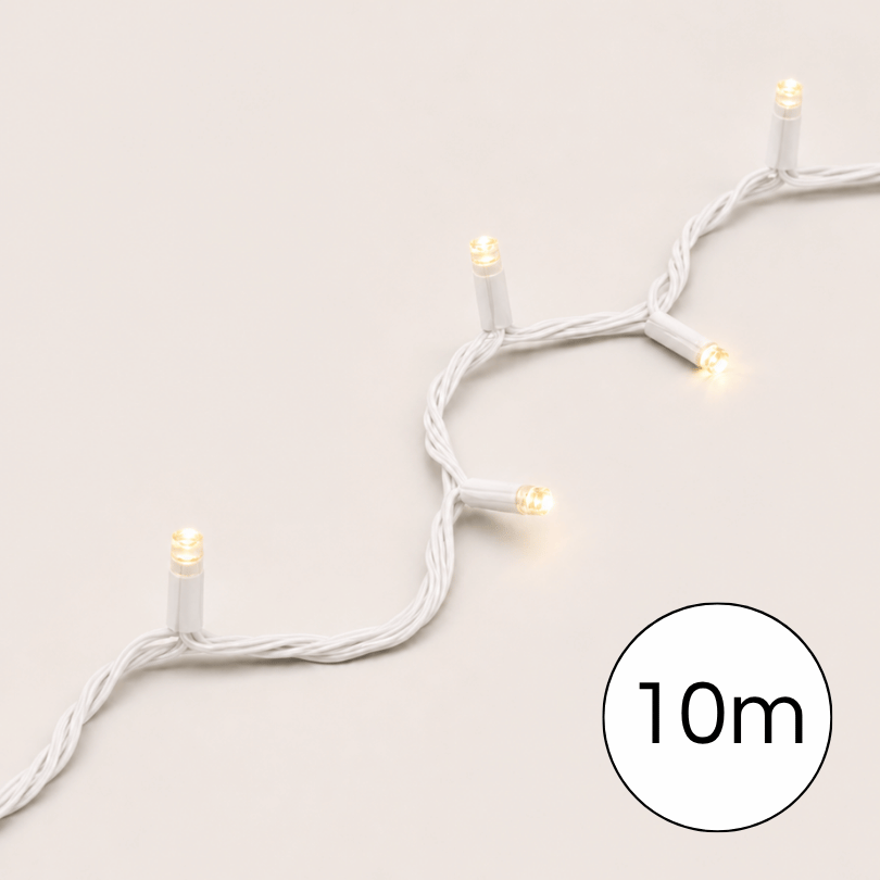 Lumenesk Fairy (10m) Warm LED/White wire