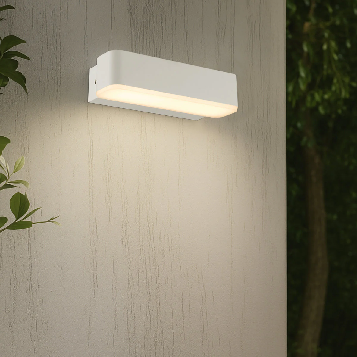 Ziron White Outdoor Bunker Lights - large - lifestyle