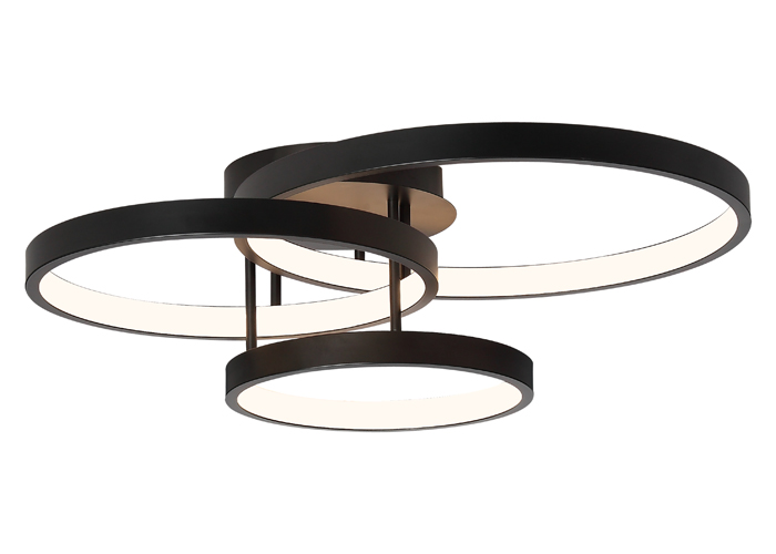 Cougar Lighting Zola 3 Light CTC LED  - Black